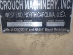 Crouch Machinery Horizontal Belt Sander