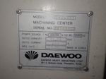 Daewoo Daewoo Dmv500 Cnc Vmc