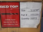 Red Top Carbide Tipped Hammer Drill Bits