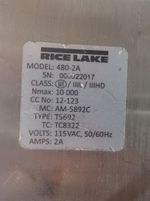 Rice Lake Transfer Scale