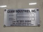 Gamm Industries Blast Cabinet