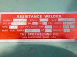 The Spotwelding Co Resistance Welder