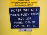 Roper Whitney Punch Press