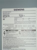Siemens Enclosed Switch