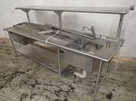  Stainles Counter W Sink  Shelf