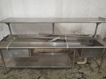  Stainles Counter W Sink  Shelf