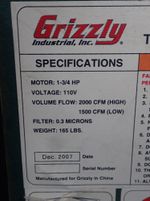 Grizzly Air Cleaner