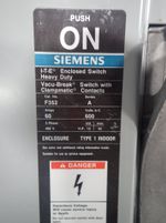 Siemens Fusible Disconnect