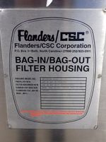 Flanderscsc Corp Flanderscsc Corp Bf11h1wfggf316d3 Baginbagout Filter Housing