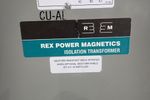 Rex Manufacturing Isolation Transformer