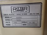 Ritter Manufacturing Double Spindle Pocket Screw Borer