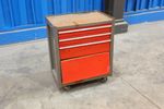  Rolling 4 Tier Steel Tool Cabinet