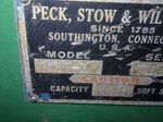Peck Stow  Wilcox Peck Stow  Wilcox 3390e Plate Bending Rolls