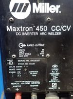 Milller Milller Maxtron 450 Cccv Dc Inverter Arc Welder