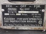 Ridgid Pipe Threader