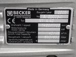 Becker Electric Vacuum Pump