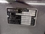 Becker Vacuum Pump