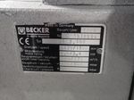 Becker Vacuum Pump