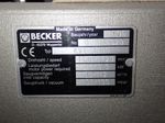 Becker Vacuum Pump