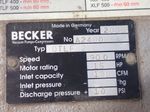 Becker Vacuum Pump