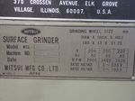 Mitsui Mfg Co Ltd Surface Grinder