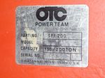 Otc   Power Team  Hydraulic  H  Frame Press