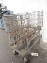  Collapsible Wire Basket W Cart