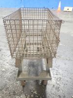  Collapsible Wire Basket W Cart