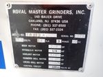 Royal Master Grinders Centerless Grinder