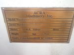 Acra Acra Asg618m Surface Grinder