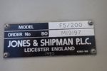 Jones  Shipman Jones  Shipman F5200 Cnc Surface Grinder