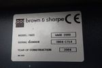 Brown  Sharpe Brown  Sharpe Gage 2000 Cmm