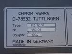 Chiron Cnc Mill