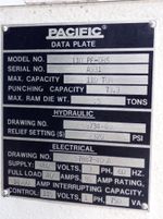 Pacific Pacific 110 Pf0bs Hydraulic Press