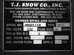 Tj Snow Co Welder Control