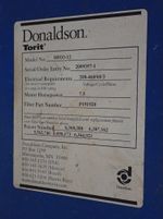 Torit Donaldson Torit Donaldson Df0312 Dust Collector