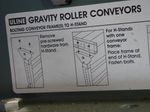 Uline Gravity Roller Conveyor