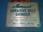 Hammond Abrasive Belt Sander  Grinder