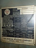 The Minster Machine Company Obi Press