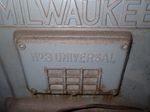 Milwaukee Kearney  Trecker Universal Mill