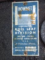 Howmet Foil Press