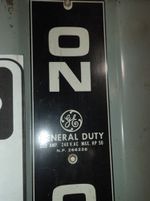 General Electric Fusible Disconnect