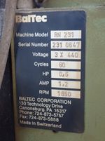 Baltec Radial Bench Top Riveting Machine