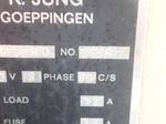 K Jung Goeppingen Control Cabinet