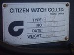 Citizen Citizen B12 Cnc Lathe