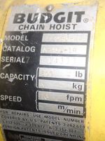 Budgit Electric Chain Hoist