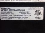 Air Master 42 Belt Drive Barrel Fan