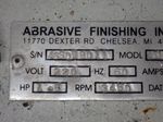 Abrasive Finishing Inc Burr Bench Abrasive Machine