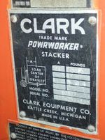 Clark Electric Walk Behind Forklift