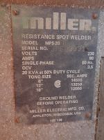 Miller Spot Welder